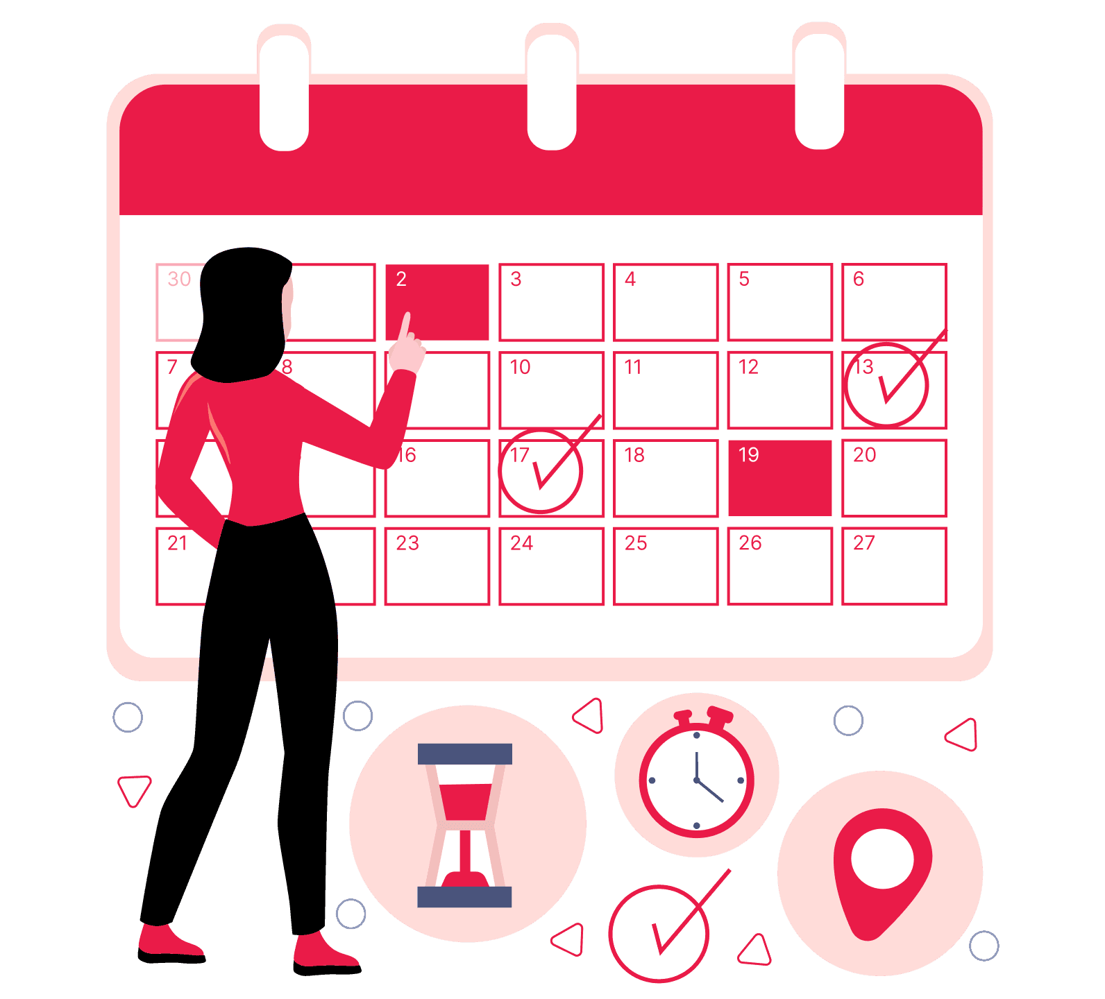Menstrual Cycle Calculator calculator illustration